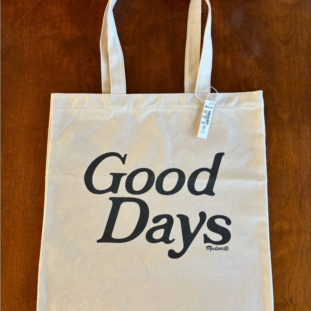 Madewell Cream Canvas Tote